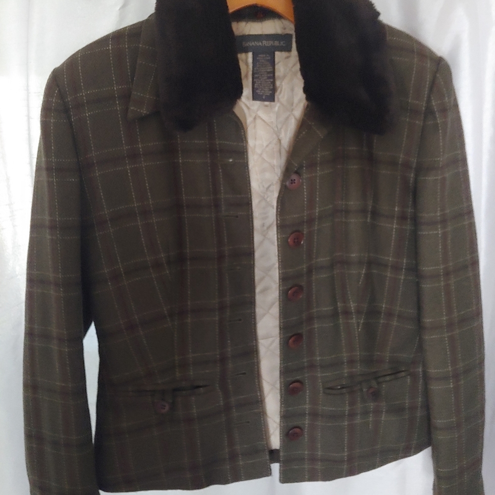 Banana republic plaid jacket